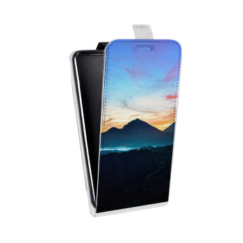 Дизайнерский вертикальный чехол-книжка для Samsung Galaxy J7 (2017) восход (на заказ)