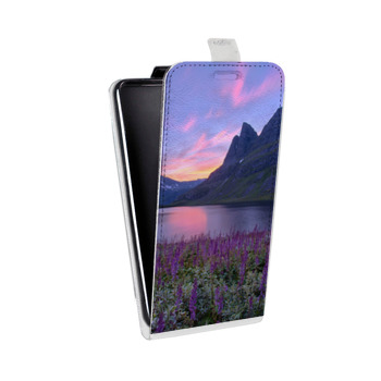 Дизайнерский вертикальный чехол-книжка для Samsung Galaxy Note 5 восход (на заказ)