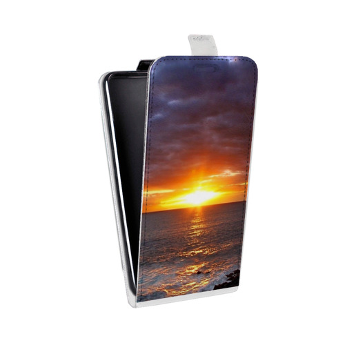 Дизайнерский вертикальный чехол-книжка для LG G7 Fit восход