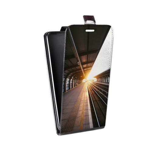 Дизайнерский вертикальный чехол-книжка для Iphone 5c восход