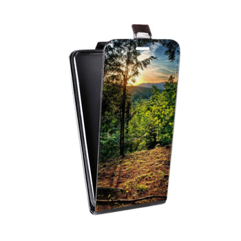 Дизайнерский вертикальный чехол-книжка для Samsung Galaxy Note 5 восход (на заказ)