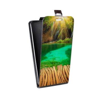 Дизайнерский вертикальный чехол-книжка для Samsung Galaxy A5 водопады (на заказ)