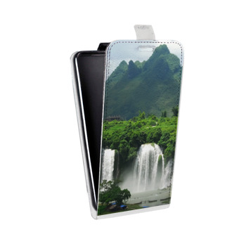 Дизайнерский вертикальный чехол-книжка для Iphone 6/6s водопады (на заказ)
