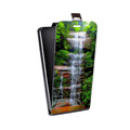 Дизайнерский вертикальный чехол-книжка для Alcatel Pop 4 водопады