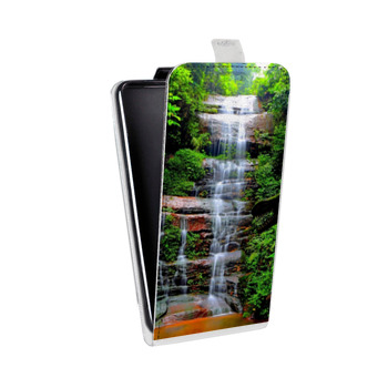 Дизайнерский вертикальный чехол-книжка для Iphone Xs Max водопады (на заказ)