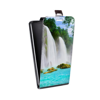 Дизайнерский вертикальный чехол-книжка для BlackBerry Motion водопады (на заказ)