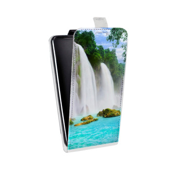 Дизайнерский вертикальный чехол-книжка для Realme 6 водопады (на заказ)