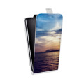 Дизайнерский вертикальный чехол-книжка для Huawei P10 Plus Закат