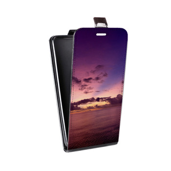Дизайнерский вертикальный чехол-книжка для Iphone 7 Закат (на заказ)