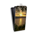 Дизайнерский вертикальный чехол-книжка для HTC Desire 400 Закат