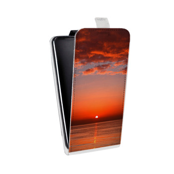 Дизайнерский вертикальный чехол-книжка для HTC U12 Plus Закат (на заказ)