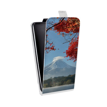Дизайнерский вертикальный чехол-книжка для Samsung Galaxy J1 mini Prime (2016) вулкан (на заказ)