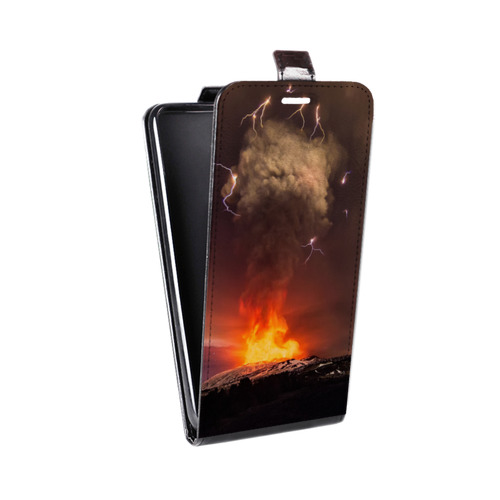 Дизайнерский вертикальный чехол-книжка для HTC One X10 вулкан