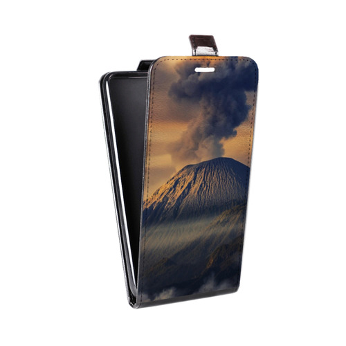 Дизайнерский вертикальный чехол-книжка для HTC Desire 530 вулкан