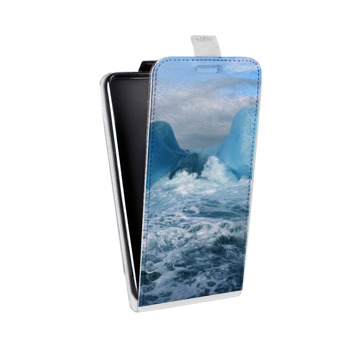 Дизайнерский вертикальный чехол-книжка для Sony Xperia C5 Ultra Dual айсберг (на заказ)