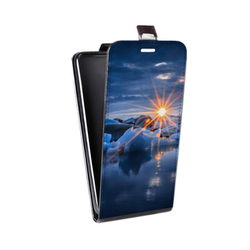 Дизайнерский вертикальный чехол-книжка для Huawei P30 Pro айсберг (на заказ)