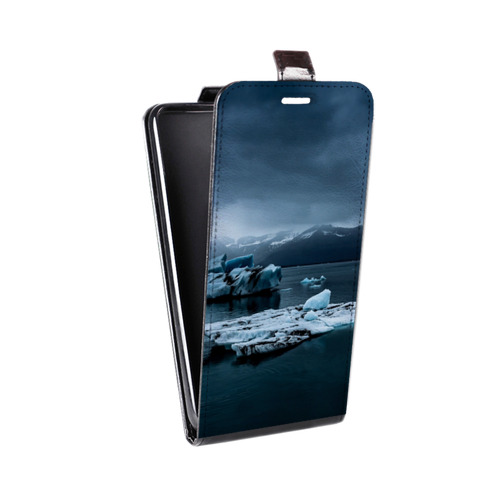 Дизайнерский вертикальный чехол-книжка для Huawei Honor 7X айсберг