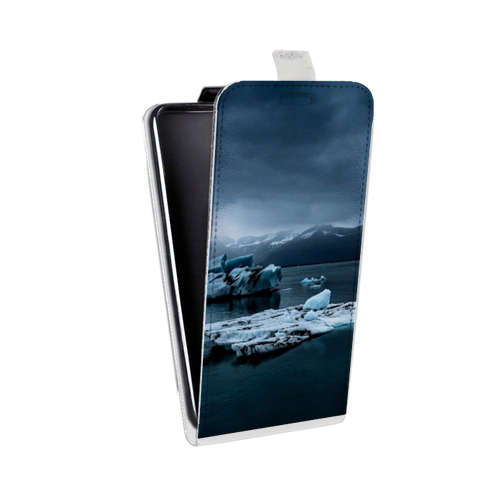 Дизайнерский вертикальный чехол-книжка для Samsung Galaxy A3 (2017) айсберг