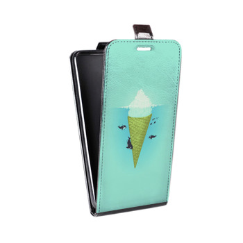 Дизайнерский вертикальный чехол-книжка для LG K7 айсберг (на заказ)