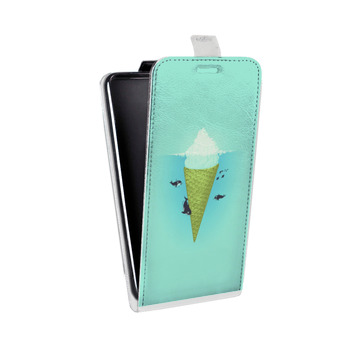 Дизайнерский вертикальный чехол-книжка для Samsung Galaxy S6 айсберг (на заказ)