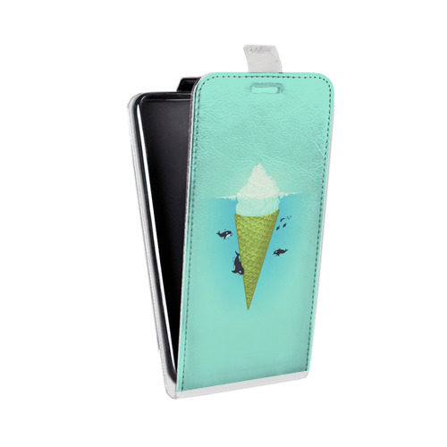 Дизайнерский вертикальный чехол-книжка для Iphone 12 Pro айсберг