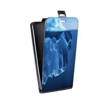 Дизайнерский вертикальный чехол-книжка для Iphone 5s айсберг (на заказ)
