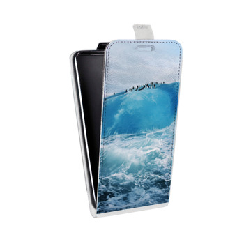 Дизайнерский вертикальный чехол-книжка для Huawei P20 айсберг (на заказ)