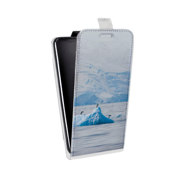 Дизайнерский вертикальный чехол-книжка для Samsung Galaxy S6 Edge айсберг (на заказ)