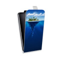 Дизайнерский вертикальный чехол-книжка для Alcatel One Touch Hero айсберг