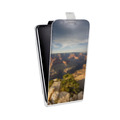Дизайнерский вертикальный чехол-книжка для Alcatel Shine Lite каньоны