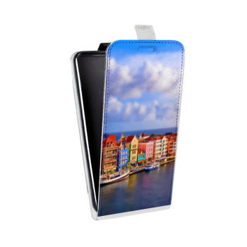 Дизайнерский вертикальный чехол-книжка для Samsung Galaxy Note 2 венеция (на заказ)