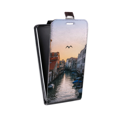 Дизайнерский вертикальный чехол-книжка для LG X Style венеция