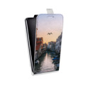 Дизайнерский вертикальный чехол-книжка для HTC U12 Life венеция