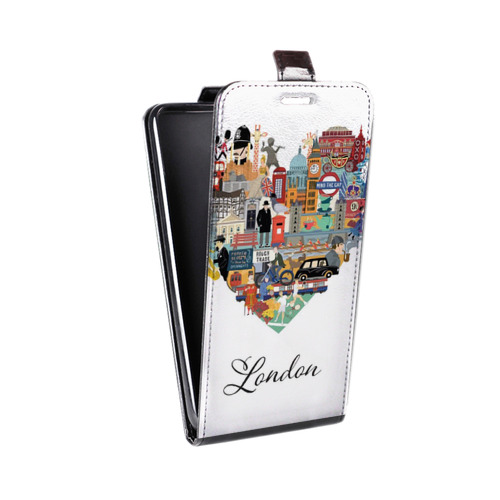 Дизайнерский вертикальный чехол-книжка для Microsoft Lumia 950 Лондон