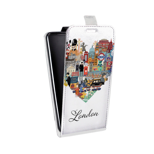 Дизайнерский вертикальный чехол-книжка для Microsoft Lumia 950 Лондон