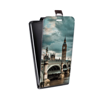 Дизайнерский вертикальный чехол-книжка для Iphone 7 Лондон (на заказ)