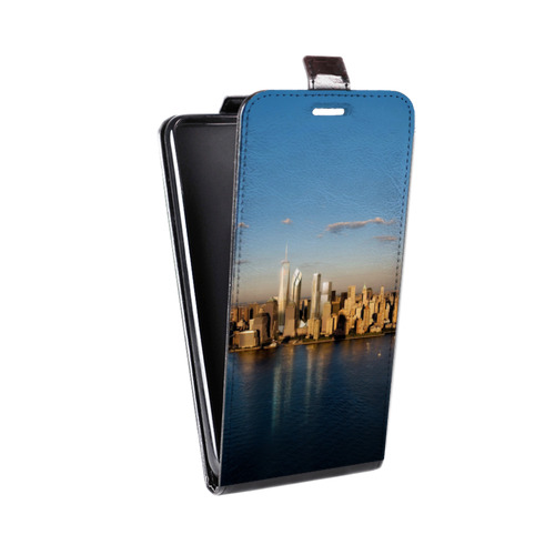 Дизайнерский вертикальный чехол-книжка для Microsoft Lumia 435 Нью-Йорк