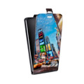 Дизайнерский вертикальный чехол-книжка для Huawei P40 Нью-Йорк