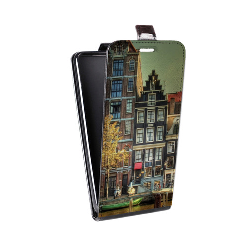 Дизайнерский вертикальный чехол-книжка для LG G4 амстердам