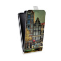 Дизайнерский вертикальный чехол-книжка для Samsung Galaxy Core Prime амстердам