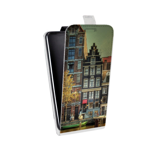 Дизайнерский вертикальный чехол-книжка для Microsoft Lumia 430 Dual SIM амстердам