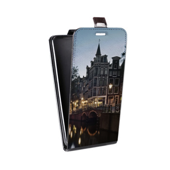 Дизайнерский вертикальный чехол-книжка для Alcatel One Touch Pop D5 амстердам (на заказ)