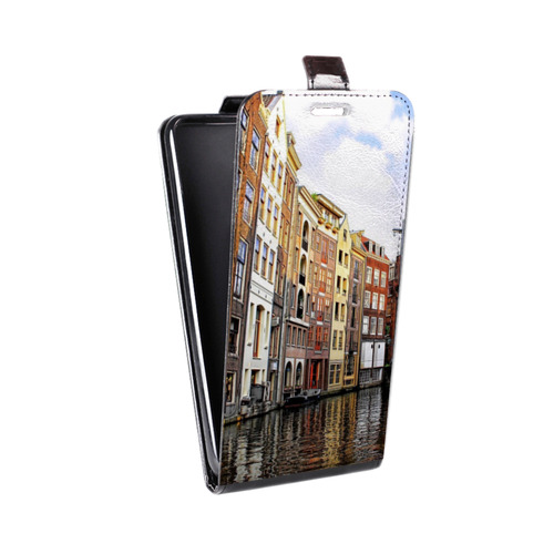 Дизайнерский вертикальный чехол-книжка для Samsung Galaxy Core амстердам