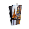 Дизайнерский вертикальный чехол-книжка для Huawei Y9 (2018) амстердам