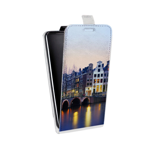 Дизайнерский вертикальный чехол-книжка для Samsung Galaxy J1 mini (2016) амстердам