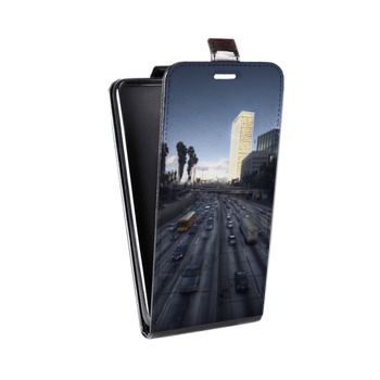 Дизайнерский вертикальный чехол-книжка для Iphone 5s Лос-Анджелес (на заказ)