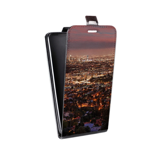 Дизайнерский вертикальный чехол-книжка для Microsoft Lumia 640 XL Лос-Анджелес