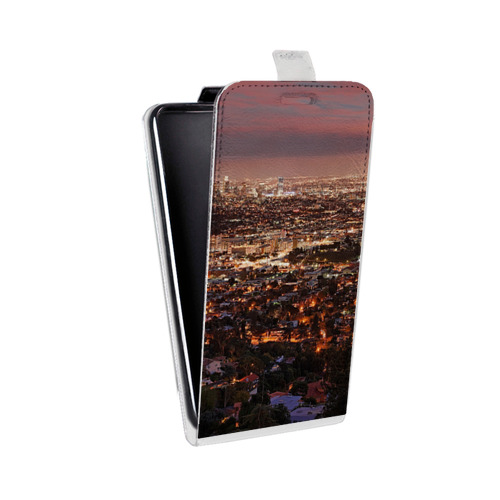 Дизайнерский вертикальный чехол-книжка для Lenovo A859 Ideaphone Лос-Анджелес