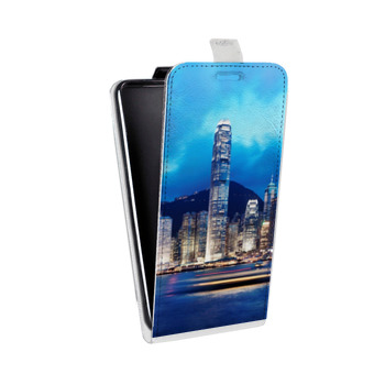 Дизайнерский вертикальный чехол-книжка для LG Class Гонконг (на заказ)