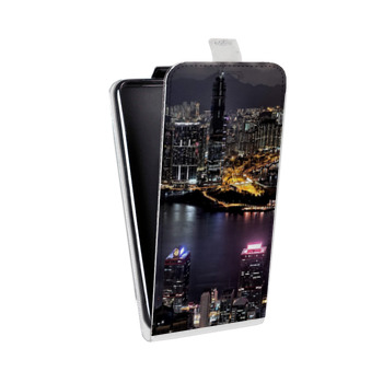 Дизайнерский вертикальный чехол-книжка для Samsung Galaxy Core Lite Гонконг (на заказ)